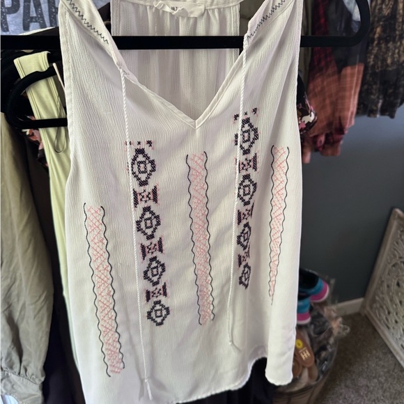 Anthropologie Mine boho Aztec tank blouse size Large - Picture 3 of 4